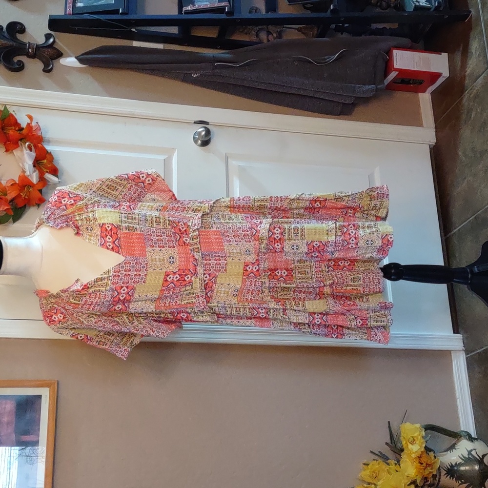 Anthropologie patchwork dress